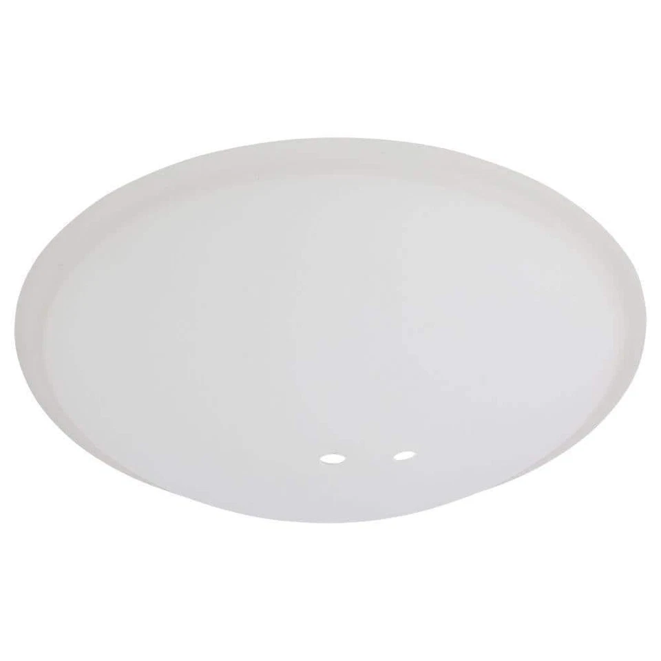 Hampton Bay Andross 48 In Ceiling Fan Replacement Glass Shade Frosted White Bowl - Image 1 of 3
