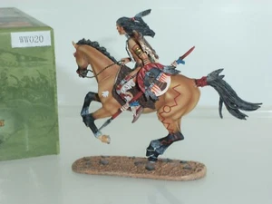 FIRST LEGION WW020 WILD WEST AMERICAN CHEYENNE INDIAN WARRIOR MOUNTED FIGURE - Picture 1 of 2