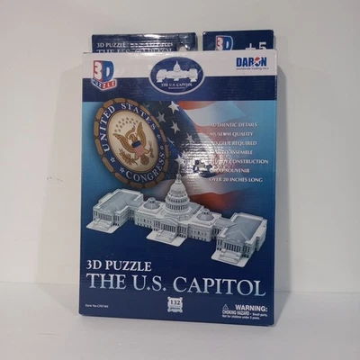The U.S. Capitol 3D Puzzle 132 pc NEW In OPEN BOX - Image 1 of 4