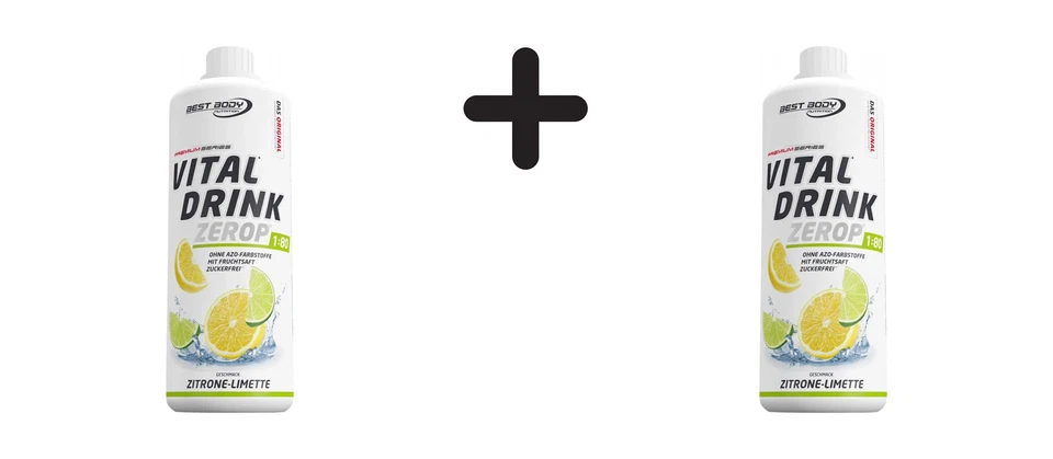 2 x Best Body Nutrition Vital Drink Zerop (1000ml) Lemon Lime (15,50 EUR/L) - Bild 1 von 1