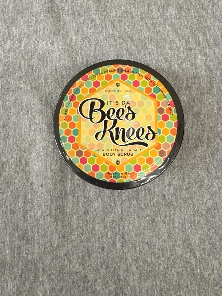 🍯 Perfectly Posh It’s Da Bees Knees Body Scrub 9oz Shea Butter & Sea Salt NEW - Image 1 of 1