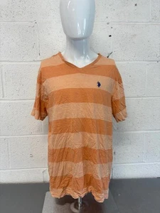 US Polo Assn. Striped V-Neck T-Shirt Mens Size XXL - Picture 1 of 4