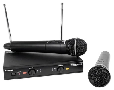 Stage 200 Dual Handheld Dynamic Wireless Microphone System (Group A) - Image 1 of 4
