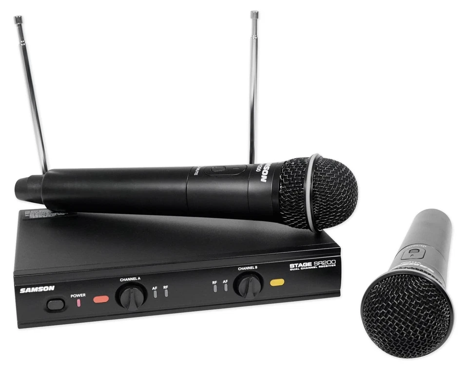 Stage 200 Dual Handheld Dynamic Wireless Microphone System (Group A) - Image 1 of 4