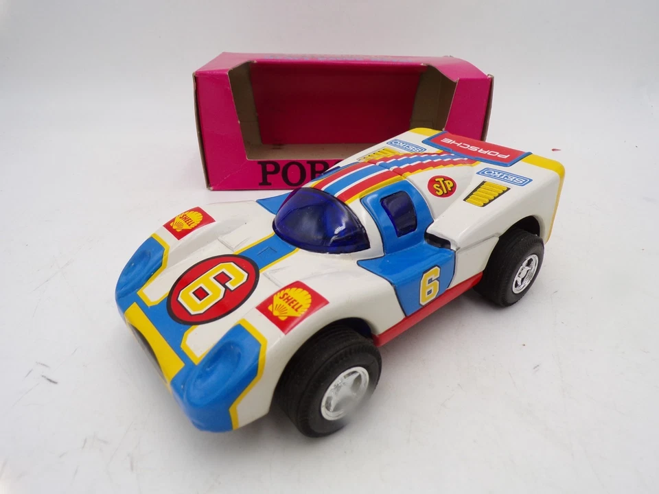 Vintage 70's Masuda Japan Pressed Steel Friction Porsche MIB Tonka Buddy L - Image 1 of 4