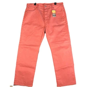 NWT Levi 501 Pink Raw Unwashed Denim, Shrink to Fit, 38x 30, Button fly, Preppy - Picture 1 of 19