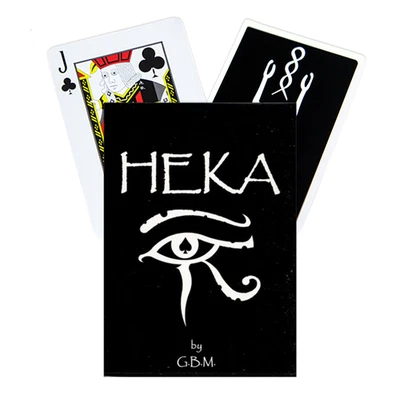 MAZO DE CARTAS HEKA DIFATTA GBM G.B.M. USPCC TRUCOS DE MAGIA POKER NEGRO NUEVO Foto 1 de 4