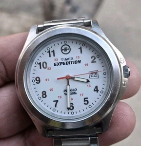 Timex Expedition Indiglo Adjustable Band Watch 8" NEW BATTERY Installed - Picture 1 of 12