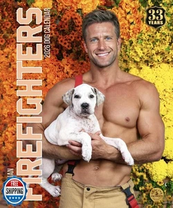 Australian Firefighters Calendar 2026 – Sexy Firefighters with Dogs – Charity - Picture 1 of 5