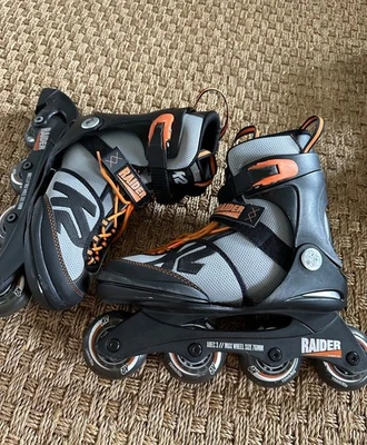 Patines en línea ajustables K2 Raider negros/grises juveniles talla 4-8 Foto 1 de 4