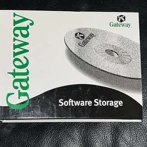 Vintage Gateway Software Disc Storage Binder w/ System Restore CD 3 & 2 More - Picture 1 of 7