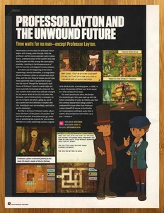2010 Professor Layton & The Unwound Future Nintendo DS Print Ad/Poster Promo Art - Picture 1 of 4
