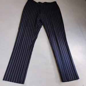 Suit Supply Pants 30x29 Brescia Navy Stripe Straight Leg Cotton Capsule Office - Picture 1 of 13