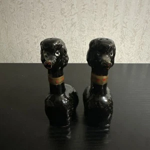 Vintage Poodle Salt N Pepper Shakers Made In Japan Dog Poodle Salt N Pepper - Picture 1 of 11