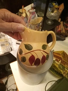 Vintage. Watt Keramik Ofengeschirr USA Starflower #15 Milch Milchkännchen Krug 5 Blütenblätter (J1 - Bild 1 von 10