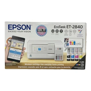 Epson EcoTank ET-2840 SE Color Inkjet All-In-One Printer, White - Picture 1 of 2