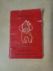 1962/63 Boyertown Area Jr High School Handbook - Picture 1 of 9