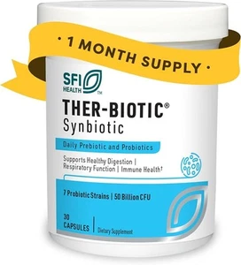 Klaire Labs SFI Ther Biotic Synbiotic Probiotics 50 Billion CFU 30 Caps Exp01/26 - Picture 1 of 1