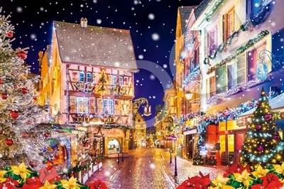 Rompecabezas Época 1000 Piezas Navidad en Colmar Francia 50x75cm 11-614s Foto 1 de 4