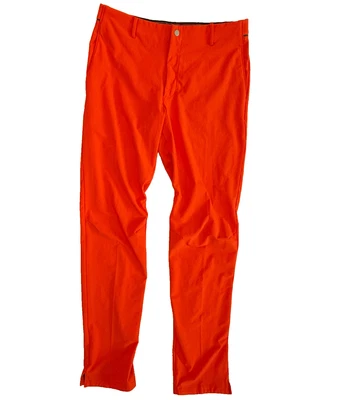 PANTALONES DE GOLF NIKE MODERNOS DRI FIT PARA HOMBRE 36x35 34"x35" RENDIMIENTO ELÁSTICO ROJO NARANJA Foto 1 de 4
