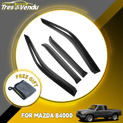 Protector de lluvia deflector visera ventilación ventana cabina extendida Ford Ranger 1999-2011 Foto 1 de 4