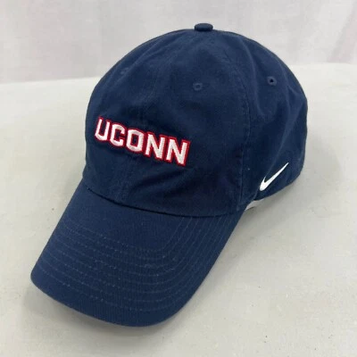 Nike UCONN Huskies Sombrero Hombres Gorra con Correa Azul Blanco Rojo NCAA Heritage 86 Dri-FIt Foto 1 de 4