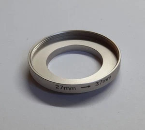 27-37MM VERY CLEAN SILVER STEP UP FILTER RING MADE IN JAPAN -FREE SHIPPING - Picture 1 of 5