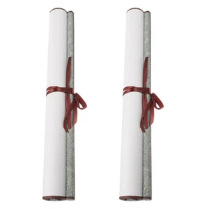 2 Pezzi Rotolo di Carta di Riso Calligrafia Pratica Pergamena Bambino da Appendere - Foto 1 di 12