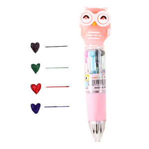 4 Colors Animal Ballpen Multicolor Student Gifts Office School Writing Supplies'