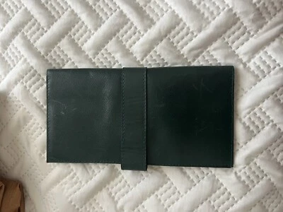 Cartera grande de cuero para tarjetas de crédito Rolex rara Foto 1 de 4