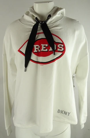 Cincinnati Reds MLB DKNY Sports Women's Pullover Hoodie Cover