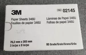 3M 02145 Production Sanding Sheets 3" x 8" - 80grit - 200 sheets - Picture 1 of 1
