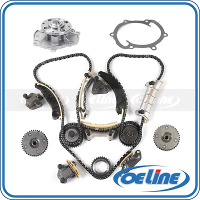 Kit de cadena de distribución bomba de agua VVT piñón para 06-17 Buick Chevrolet Cadillac 3,6 L Foto 1 de 4