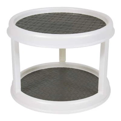  Tocadiscos organizador de plástico para especias de 2 niveles Foto 1 de 4