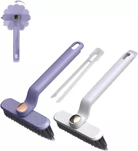 2PCS Multi-Function Rotating Crevice Cleaning Brush, 360° Hard Bristle Crevice G - Picture 1 of 12