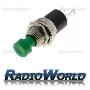 Push Button Switch Green 3A 250V OFF-(ON) 1 Circuit Momentary SPST-NO - Picture 1 of 1