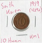 Coin South Korea 10 Hwan 1959 (4292) KM1