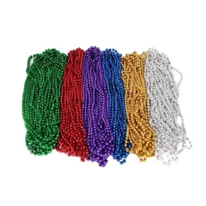 Discokugel Halskette mit 72 Stück Party Kostüme Zubehör Bunte Perlenkette - Bild 1 von 7