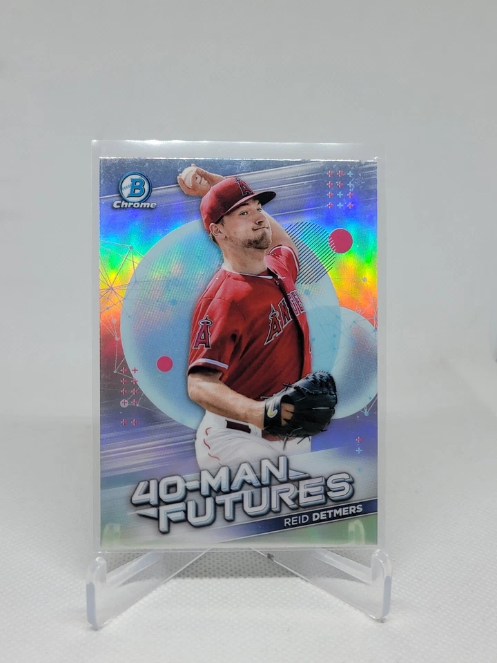 Reid Detmers 2021 Bowman Chrome 40-Man Futures FMF-9 Los Angeles Angels C8A - Image 1 of 1