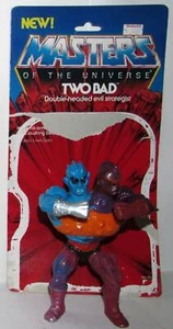 Masters of the Universe Two Bad Double-Headed Evil Strategist Vtg Mattel w/ Card - Picture 1 of 8