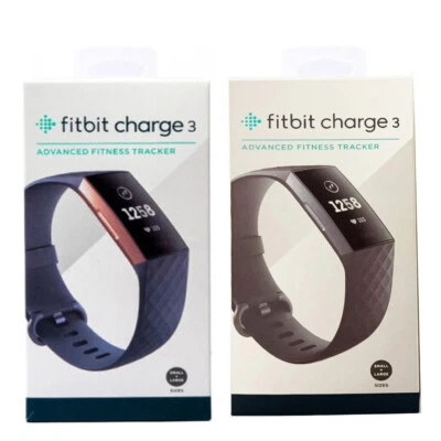 NEW Fitbit Charge 3 Fitness Activity Tracker Heart Rate Monitor Smartwatch FB409 - Image 1 of 4