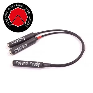 Roland Ready drum trigger splitter cable. Female to Females - Picture 1 of 2