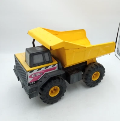 2012 Hasbro Tonka Yellow Dump Truck 354, Funrise #93918 17” Long - Image 1 of 4