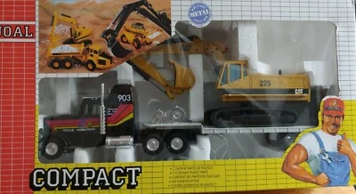 Caterpillar 225 Digging Crane w/ Tractor Trailer - 1/50 - Joal #323 - MIB - Image 1 of 3
