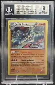 BGS 9 Como Nuevo Machamp STAFF XY13 Prerelease Furious Fists Promo Pokemon - Imagen 1 de 3
