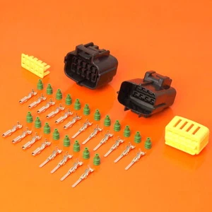Quality 10 Way Econoseal Male & Female Waterproof Multi Connector Plug Kit - Picture 1 of 1