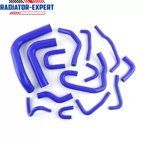 For 1990-1995 Toyota Pickup 3.0L V6 Silicone Radiator Hose Pipe Blue Kit - Bild 1 von 7