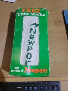 Newport Cigarettes White/green Socks New In box - Picture 1 of 7