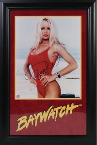 Reloj de bahía autografiado firmado por Pamela Anderson 16x20 enmarcado en fotos recuerdos montados - Imagen 1 de 1