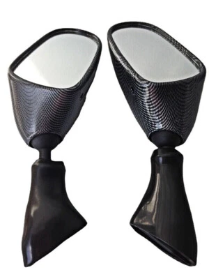 Par de espejos retrovisores laterales de carbono negro para Suzuki Katana GSX600F GSX750F 98-06 Foto 1 de 4